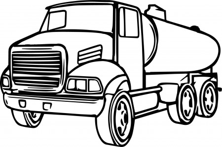 nice Cistern Truck Cartoon Coloring Page | Truck coloring pages, Cartoon coloring  pages, Coloring pages