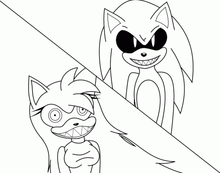 Coloring Books And Pages : Sonic Exe Coloring Free Sonic Exe Coloring