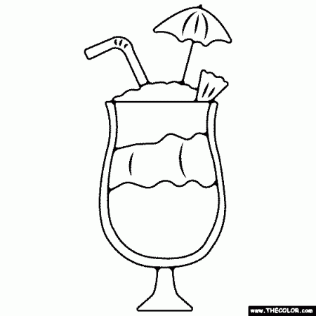 Smoothie Coloring Page