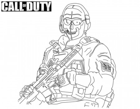 Call of Duty Coloring Page - Free Printable Coloring Pages for Kids