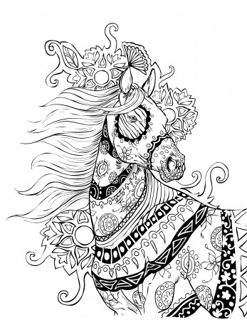 Intricate Coloring Page For Adults