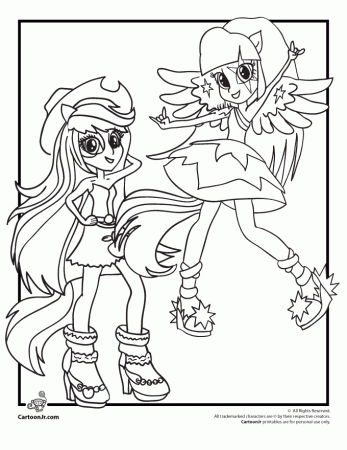 Coloring Pages of My Little Pony Equestria Girls Rainbow Rocks ...