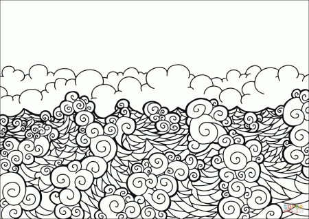 Sea Waves coloring page | Free Printable Coloring Pages