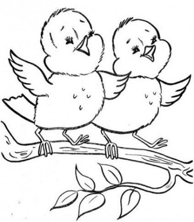 Super painting love birds drawings 26 ideas | Bird coloring pages, Coloring  pages, Coloring books
