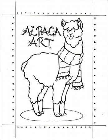 Alpaca Art | Coloring Pages