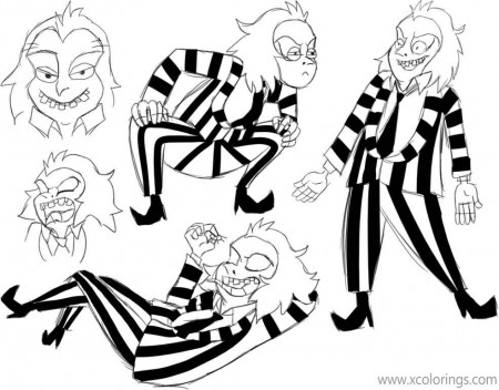 Beetlejuice Coloring Pages Fanart by NotoriousDogfight - XColorings.com