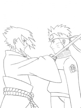 Free printable Naruto coloring pages for kids