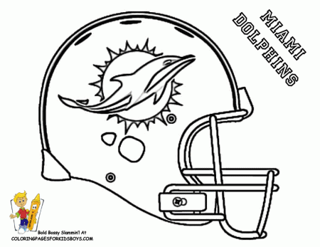 Pro Football Helmets Coloring Pages - Coloring Page
