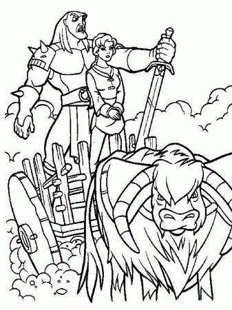 Quest For Camelot Coloring Page