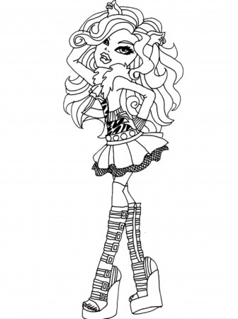 monster high coloring pages to print for free - Printable Kids ...