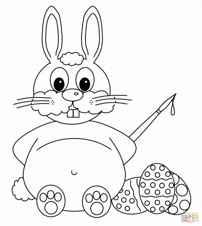 Bugs Bunny Christmas Coloring Pages Bunny Color Page Easter Bunny ...
