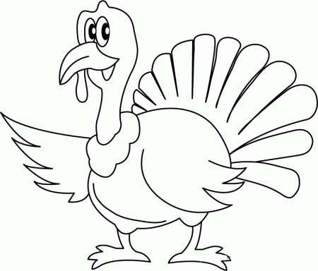 A Female Wild Turkey Coloring Pages Coloring Pages For Kids #bSm ...