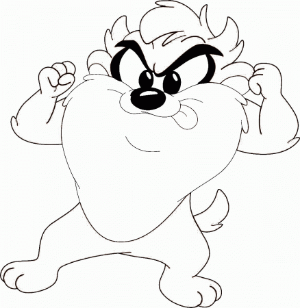 Taz - Coloring Pages for Kids and for Adults