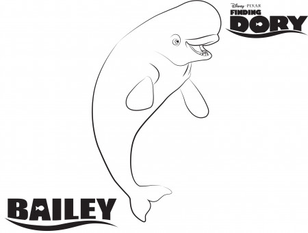 Bailey - Finding Dory Coloring Page