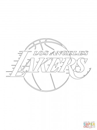 Los Angeles Lakers Logo coloring page | Free Printable Coloring Pages