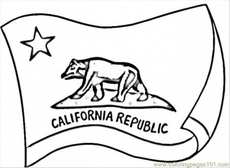 Coloring Pages California Flag