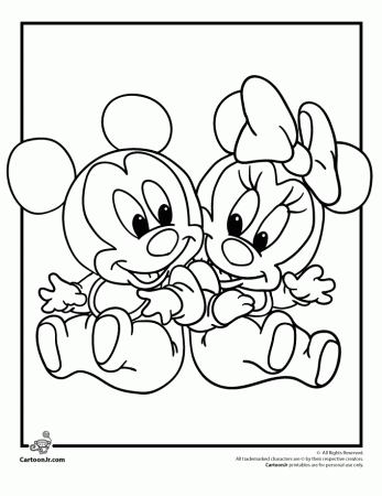 Disney Babies Coloring Pages | Cartoon Jr.