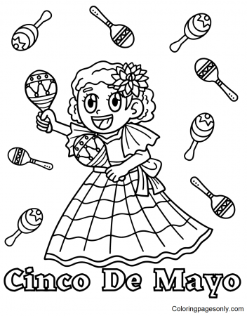 Cinco De Mayo Coloring Pages - Coloring Pages For Kids And Adults