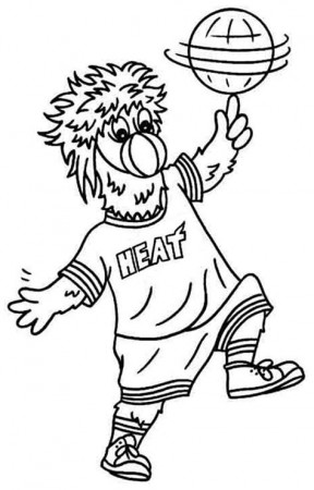 Miami Heat Colouring Pages - Free Colouring Pages