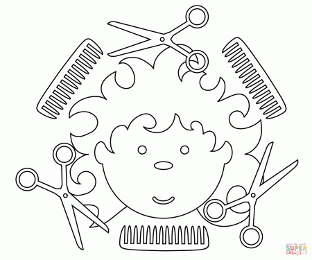 Hair Salon coloring page | Free Printable Coloring Pages