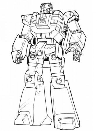 Robot from Autobot Coloring Page - Free Printable Coloring Pages for Kids