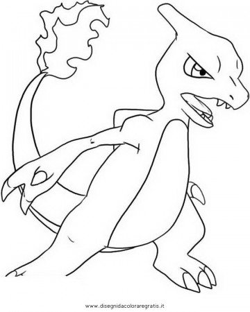 The best free Charmeleon coloring page images. Download from ...