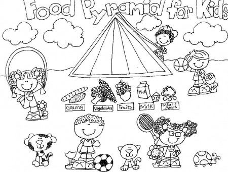 Food Pyramid Coloring Page - Whataboutmimi.com