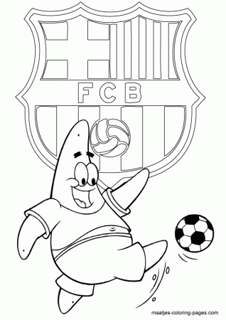 Soccer coloring page
