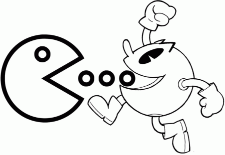 Pac Man Free Coloring Pages - Pac Man Coloring Pages - Coloring Pages For  Kids And Adults