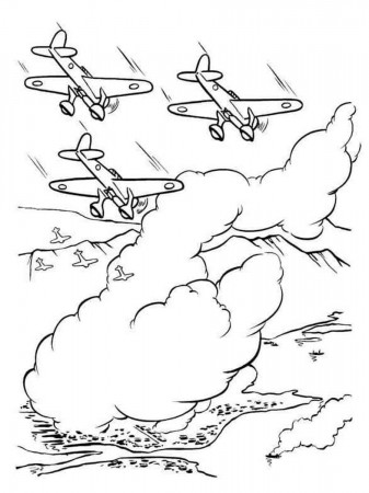 Pearl Harbor Day coloring page - Free printable