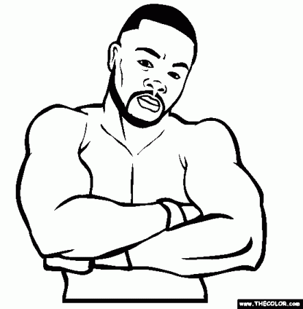Famous MMA Mixed Martial Arts Fighter Coloring Pages