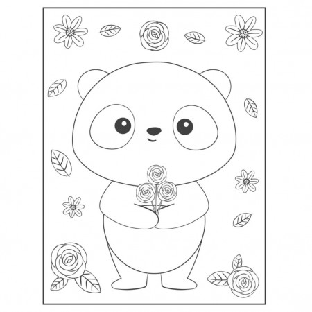 Best 21+ Panda Coloring Pages | black and white Panda Coloring Pages