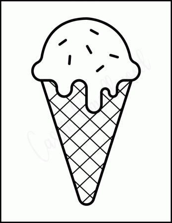 19 Cute Ice Cream Coloring Pages - Cassie Smallwood