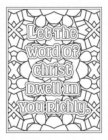 Premium Vector | Religious quotes coloring pages for kdp coloring pages