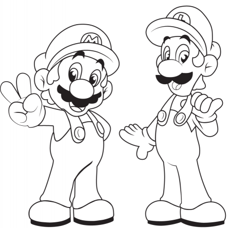 Super Mario Brothers Coloring Pages to