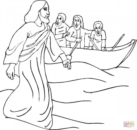 Miracles of Jesus coloring page | Free Printable Coloring Pages