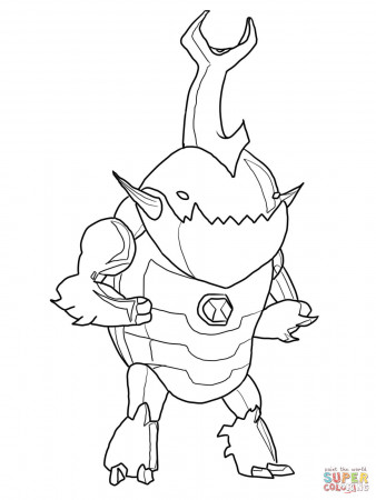 Ben 10 Alien Force Swampfire coloring page | Free Printable ...