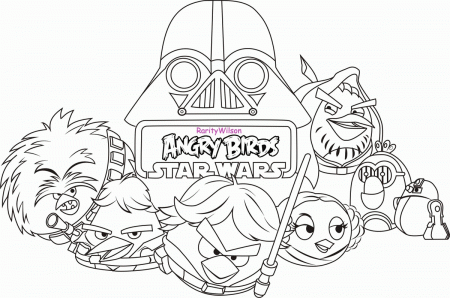 Angry Birds Star Wars 2 Colouring Games - High Quality Coloring Pages