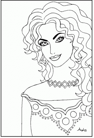 9 Pics of Beautiful Woman Coloring Pages - Beautiful Girls ...