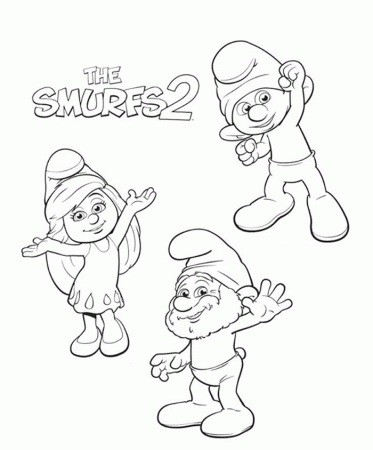 Smurfs Coloring Pages for Kids' Enjoyment | MP Head
