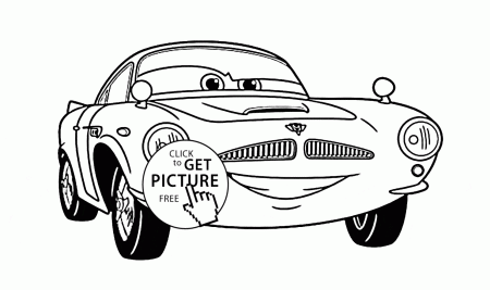 Finn McMissile of disney movie cars 2 coloring page for kids ...