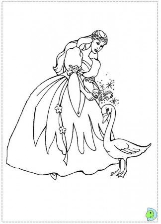 Swan Princess Coloring Pages Related Keywords & Suggestions - Swan ...