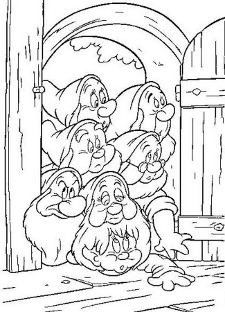 Snow White and the Seven Dwarfs Coloring Pages and Book ...