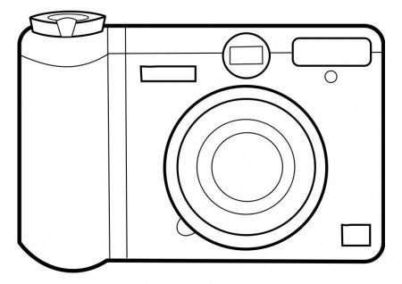 Camera - Coloring Pages for Kids and for Adults