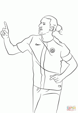 Zlatan Ibrahimovic coloring page | Free Printable Coloring Pages