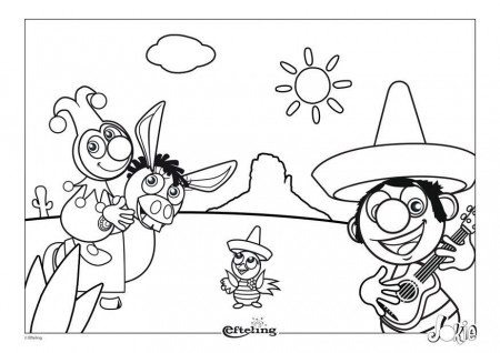 Coloring page Efteling - Mexico - img 28628.
