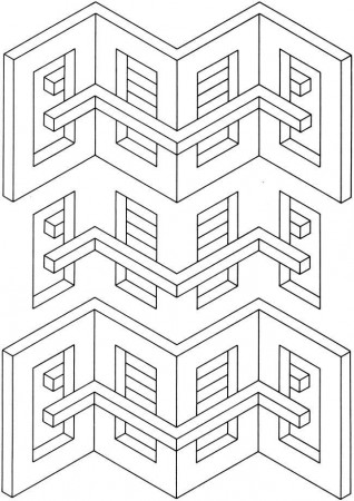 Did Adult Optical Illusion Coloring Pages To Download And Print ...