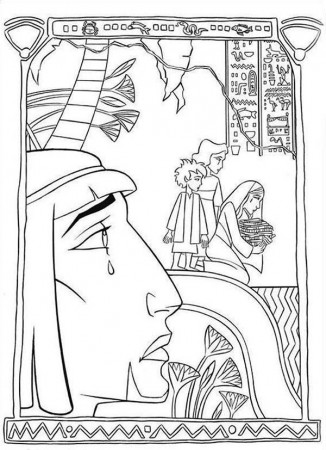 Prince of Egypt is Crying Coloring Pages: Prince of Egypt is ...