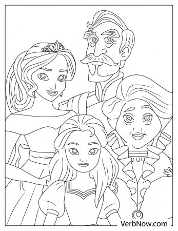 Free ELENA OF AVALOR Coloring Pages & Book for Download (Printable PDF) -  VerbNow