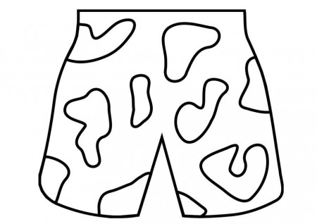 Coloring Page swim trunks - free printable coloring pages - Img 19260